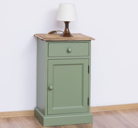 Noptiera cu 1 usa si 1 sertar de la Studio Szel PS124 - Culoare Top_P064 - Culoare Corp_P038 - DUBLU COLOR