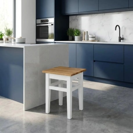 Scaun, blat stejar de la Studio Szel PS83 - Culoare Top_P089 - Culoare Corp_P004 - DUBLU COLOR