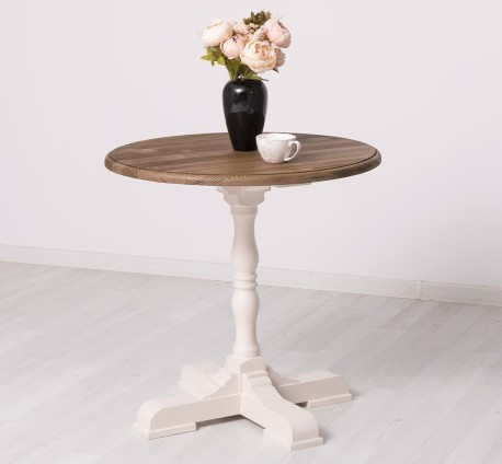 Masa de bar cu blat rotund 78cm de la Studio Szel PS673 - Culoare Top_P066 / Culoare Corp_P015 - DUBLU COLOR