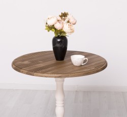 Masa de bar cu blat rotund 78cm de la Studio Szel PS673 - Culoare Top_P066 / Culoare Corp_P015 - DUBLU COLOR