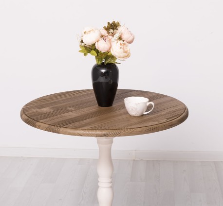 Masa de bar cu blat rotund 78cm de la Studio Szel PS673 - Culoare Top_P066 / Culoare Corp_P015 - DUBLU COLOR
