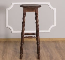 Scaun de bar cu picioare strunjite de la Studio Szel PS655 - Culoare_P081 - VOPSIT