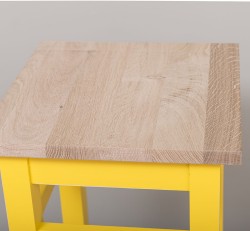 Scaun bar, blat stejar de la Studio Szel PS190 - Culoare Top_P0 - Culoare Corp_P044A - DUBLU COLOR