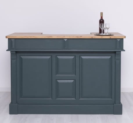 Bar 160cm, blat stejar de la Studio Szel PS1001-160 - Culoare Top_P061 - Culoare Corp_P087 - DUBLU COLOR