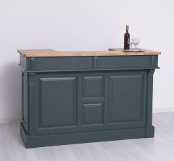 Bar 160cm, blat stejar de la Studio Szel PS1001-160 - Culoare Top_P061 - Culoare Corp_P087 - DUBLU COLOR