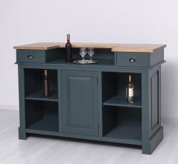 Bar 160cm, blat stejar de la Studio Szel PS1001-160 - Culoare Top_P061 - Culoare Corp_P087 - DUBLU COLOR