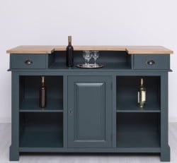 Bar 160cm, blat stejar de la Studio Szel PS1001-160 - Culoare Top_P061 - Culoare Corp_P087 - DUBLU COLOR