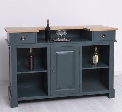 Bar 160cm, blat stejar de la Studio Szel PS1001-160 - Culoare Top_P061 - Culoare Corp_P087 - DUBLU COLOR