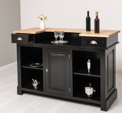 Bar 160cm, blat stejar de la Studio Szel PS1001-160 - Culoare Top_P061 - Culoare Corp_P150 - DUBLU COLOR