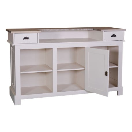 Bar 180cm, blat stejar de la Studio Szel PS1001-180 - Top Culoare_P037 - Corp Culoare_P015 -  DUBLU COLOR