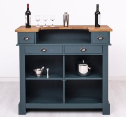 Bar mic 120cm, blat stejar de la Studio Szel PS1003 - Culoare Top_P064 - Culoare Corp_P087 - DUBLU COLOR
