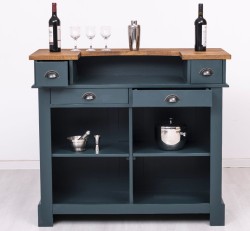 Bar mic 120cm, blat stejar de la Studio Szel PS1003 - Culoare Top_P064 - Culoare Corp_P087 - DUBLU COLOR