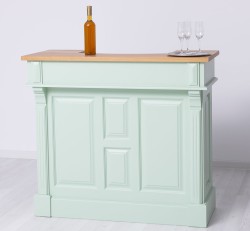 Bar mic 120cm, blat stejar de la Studio Szel PS1003 - Culoare Top_P061 - Culoare Corp_P092 - DUBLU COLOR