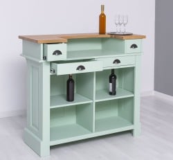 Bar mic 120cm, blat stejar de la Studio Szel PS1003 - Culoare Top_P061 - Culoare Corp_P092 - DUBLU COLOR