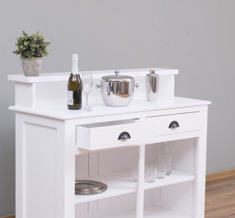 Bar cu 2 sertare, 2 compartimente deschise de la Studio Szel PS577 - Culoare_P004 - VOPSIT
