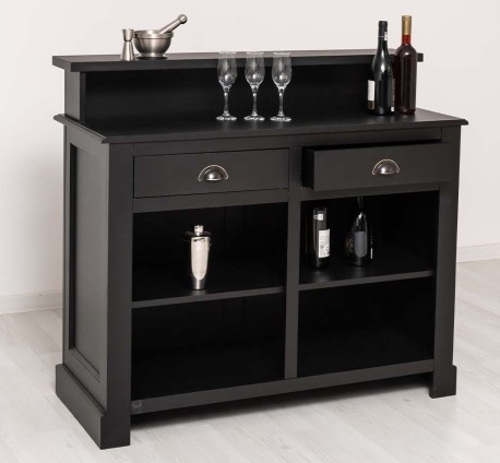 Bar cu 2 sertare, 2 compartimente deschise de la Studio Szel PS577 - Culoare_P003 - VOPSIT