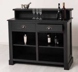 Bar cu 2 sertare, 2 compartimente deschise de la Studio Szel PS577 - Culoare_P003 - VOPSIT
