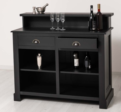 Bar cu 2 sertare, 2 compartimente deschise de la Studio Szel PS577 - Culoare_P003 - VOPSIT