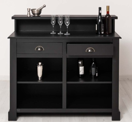 Bar cu 2 sertare, 2 compartimente deschise de la Studio Szel PS577 - Culoare_P003 - VOPSIT