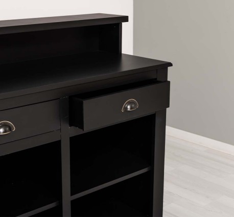 Bar cu 2 sertare, 2 compartimente deschise de la Studio Szel PS577 - Culoare_P003 - VOPSIT