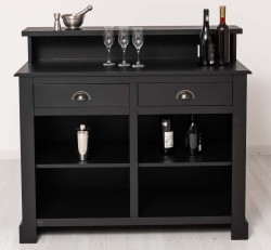 Bar cu 2 sertare, 2 compartimente deschise de la Studio Szel PS577 - Culoare_P003 - VOPSIT