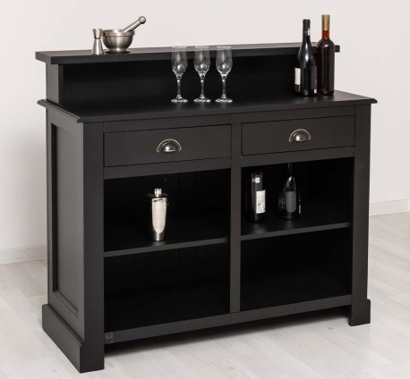 Bar cu 2 sertare, 2 compartimente deschise de la Studio Szel PS577 - Culoare_P003 - VOPSIT