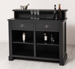 Bar cu 2 sertare, 2 compartimente deschise de la Studio Szel PS577 - Culoare_P003 - VOPSIT