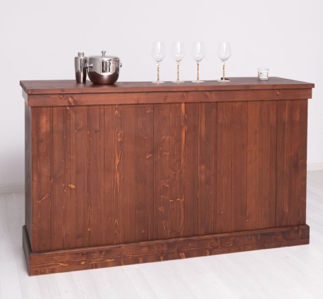 Tejghea de bar cu dungi verticale 180 cm de la Studio Szel PS696 - Culoare_P081 - LACUIT & VOPSIT