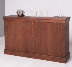 Tejghea de bar cu dungi verticale 180 cm de la Studio Szel PS696 - Culoare_P081 - LACUIT & VOPSIT