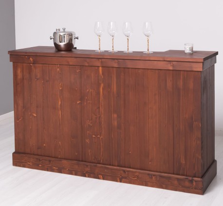 Tejghea de bar cu dungi verticale 180 cm de la Studio Szel PS696 - Culoare_P081 - LACUIT & VOPSIT