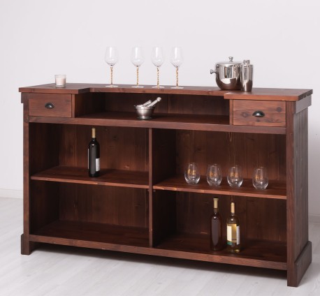 Tejghea de bar cu dungi verticale 180 cm de la Studio Szel PS696 - Culoare_P081 - LACUIT & VOPSIT