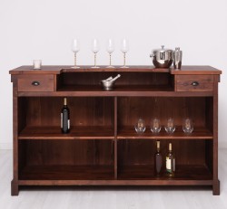 Tejghea de bar cu dungi verticale 180 cm de la Studio Szel PS696 - Culoare_P081 - LACUIT & VOPSIT