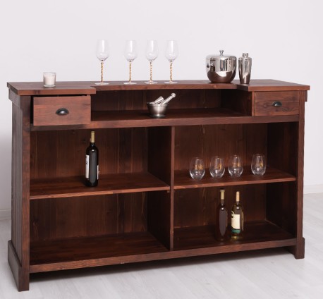 Tejghea de bar cu dungi verticale 180 cm de la Studio Szel PS696 - Culoare_P081 - LACUIT & VOPSIT