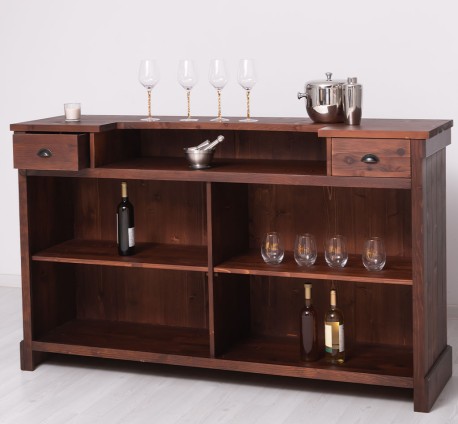 Tejghea de bar cu dungi verticale 180 cm de la Studio Szel PS696 - Culoare_P081 - LACUIT & VOPSIT