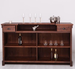 Tejghea de bar cu dungi verticale 180 cm de la Studio Szel PS696 - Culoare_P081 - LACUIT & VOPSIT