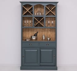 Mobilier de bar cu suport sticle-120 cm de la Studio Szel PS697 - Culoare Ext._P087 / Culoare Int._P001 - DUBLU COLOR