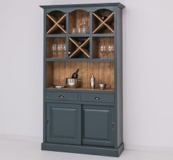 Mobilier de bar cu suport sticle-120 cm de la Studio Szel PS697 - Culoare Ext._P087 / Culoare Int._P001 - DUBLU COLOR