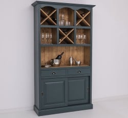 Mobilier de bar cu suport sticle-120 cm de la Studio Szel PS697 - Culoare Ext._P087 / Culoare Int._P001 - DUBLU COLOR