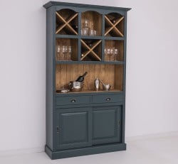 Mobilier de bar cu suport sticle-120 cm de la Studio Szel PS697 - Culoare Ext._P087 / Culoare Int._P001 - DUBLU COLOR