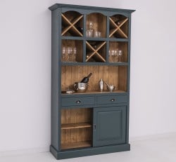Mobilier de bar cu suport sticle-120 cm de la Studio Szel PS697 - Culoare Ext._P087 / Culoare Int._P001 - DUBLU COLOR