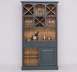 Mobilier de bar cu suport sticle-120 cm de la Studio Szel PS697 - Culoare Ext._P087 / Culoare Int._P001 - DUBLU COLOR