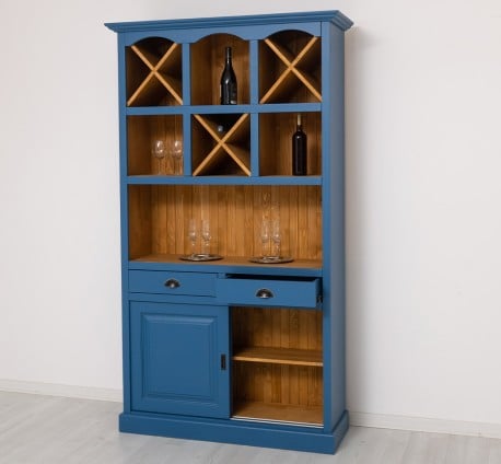 Mobilier de bar cu suport sticle-120 cm de la Studio Szel PS697 - Culoare Ext._P045 / Culoare Int._P002 - DUBLU COLOR