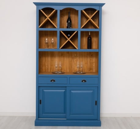 Mobilier de bar cu suport sticle-120 cm de la Studio Szel PS697 - Culoare Ext._P045 / Culoare Int._P002 - DUBLU COLOR