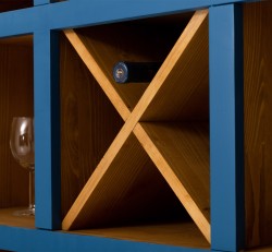 Mobilier de bar cu suport sticle-120 cm de la Studio Szel PS697 - Culoare Ext._P045 / Culoare Int._P002 - DUBLU COLOR