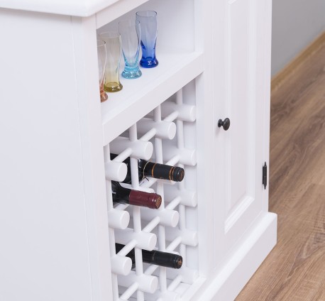 Mobilier mic pentru bar cu suport sticle de la Studio Szel PS579 - Culoare_P004 - VOPSIT