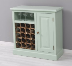 Mobilier mic pentru bar cu suport sticle de la Studio Szel PS579 - Culoare Ext._P092 - Culoare Int._P001 - DUBLU COLOR
