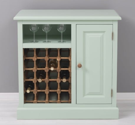 Mobilier mic pentru bar cu suport sticle de la Studio Szel PS579 - Culoare Ext._P092 - Culoare Int._P001 - DUBLU COLOR