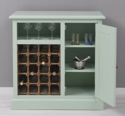 Mobilier mic pentru bar cu suport sticle de la Studio Szel PS579 - Culoare Ext._P092 - Culoare Int._P001 - DUBLU COLOR