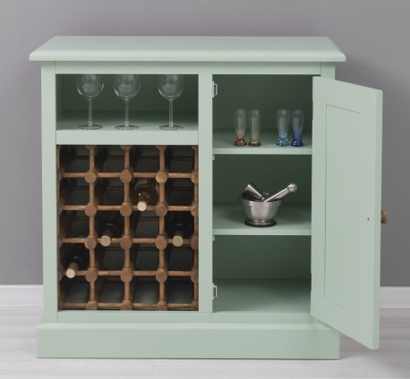Mobilier mic pentru bar cu suport sticle de la Studio Szel PS579 - Culoare Ext._P092 - Culoare Int._P001 - DUBLU COLOR