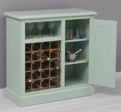 Mobilier mic pentru bar cu suport sticle de la Studio Szel PS579 - Culoare Ext._P092 - Culoare Int._P001 - DUBLU COLOR